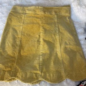Altard state corduroy scalloped skirt size small